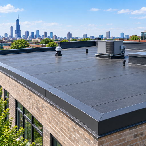 Flat Roofing for Commercial Buildings in Chicago