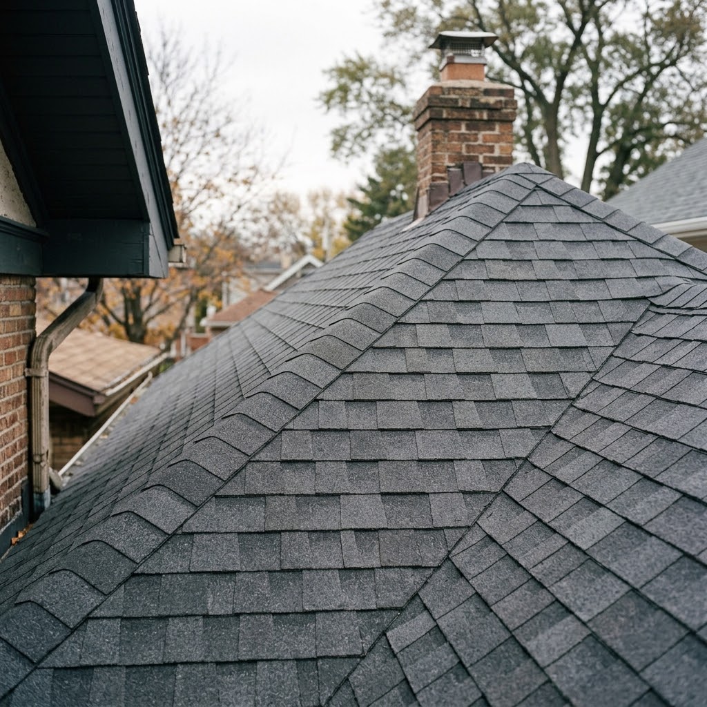 Roof after replacement in Chicago